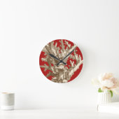 Klein koraal in rood ronde klok (Huis)