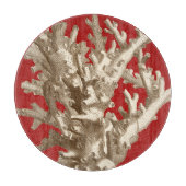 Klein koraal in rood snijplank (Voorkant)