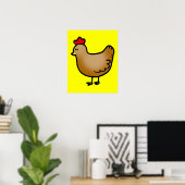 Klein kuiken poster (Thuiskantoor)
