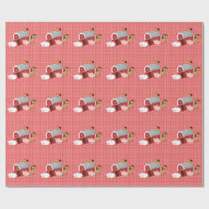 Klein kweekpapier voor landbouwhuisdieren cadeaupapier
