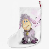 Klein Lam met Bell Kerstmis Kous Kleine Kerstsok (Achterkant)