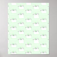 Klein lichtgroen kattenbehang