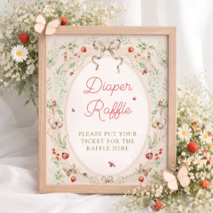 Klein lief bugs aardbei luier raffle  poster