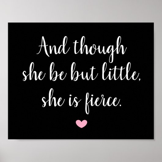 Klein Maar Fier Quote Poster (Voorkant)