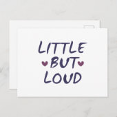 Klein maar luid briefkaart (Voorkant / Achterkant)