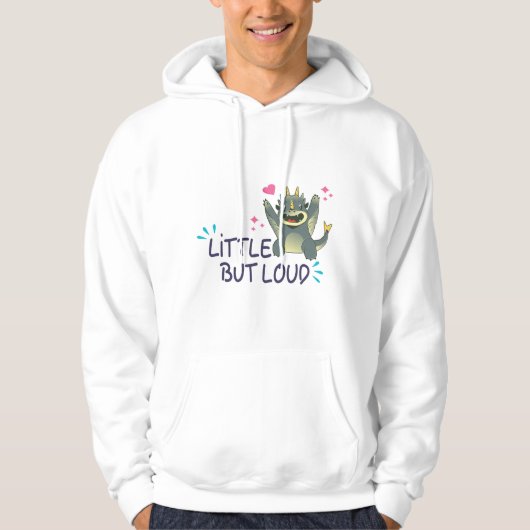 Klein maar luid hoodie (Voorkant)