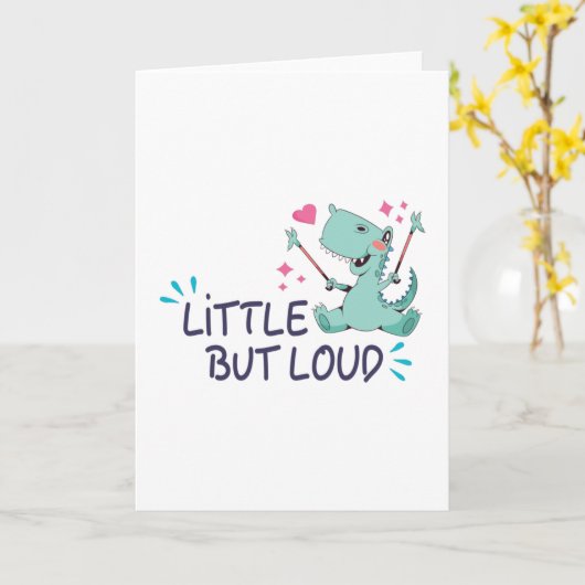 Klein maar luid kaart (Gele Bloem)