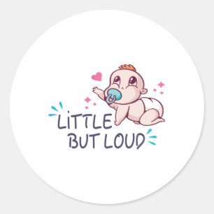 Klein maar luid ronde sticker