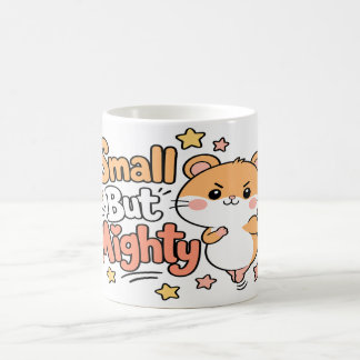 Klein Maar Moedig Kawaii Hamster Motivatie Koffiemok