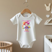 Klein maar Mooi Regenboog Pixie met Vogel Vrienden Romper