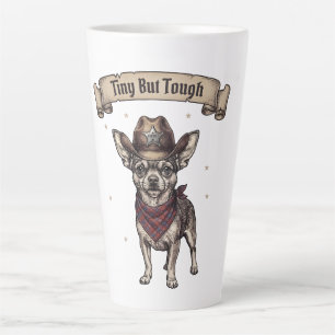 Klein Maar Taai Chihuahua Cowboy - Westerse Hond K Latte Mok
