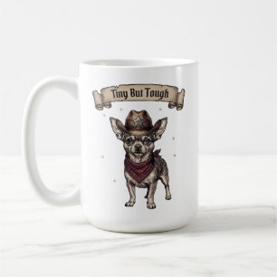 Klein Maar Taai Chihuahua Cowboy - Westerse Honden Koffiemok