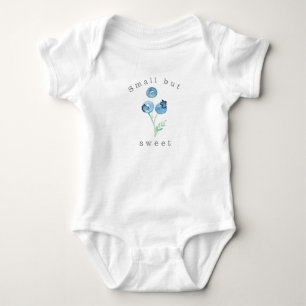 Klein maar zoet   Waterverf Blauwbes Trio Romper