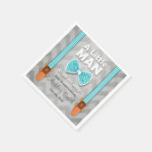 Klein Man Baby shower Papier Servet Bow Stropdas B (Hoek)