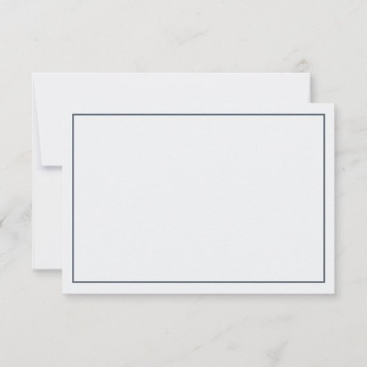 Klein Man bedankje, marineblauw, grijs Bedankkaart (Achterkant)