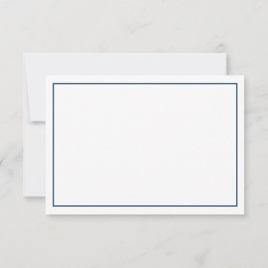 Klein Man bedankpas, boog Stropdas, marine, grijs Bedankkaart (Achterkant)