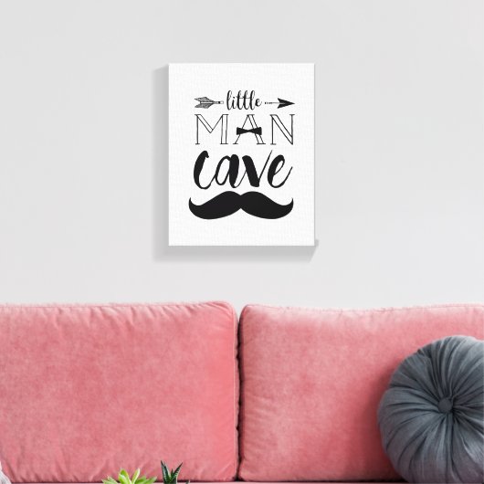 Klein Man Cave Canvas Print (Insitu (Woonkamer))