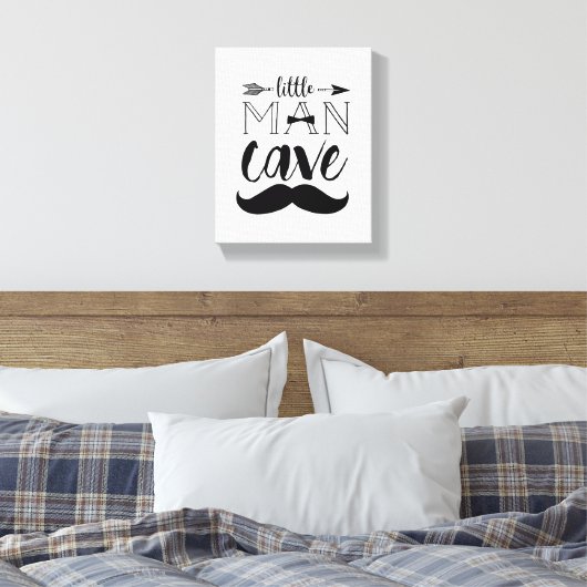 Klein Man Cave Canvas Print (Insitu (Slaapkamer))