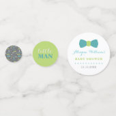 Klein Man Confetti, Blauwgroen, limoengroen, grijs Confetti (Achterkanten)