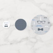 Klein Man Confetti, marineblauw, grijs Confetti (Voorkanten)