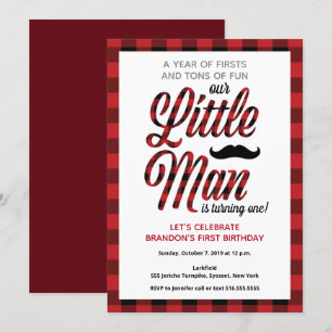 Klein Man wordt eerste verjaardag Kaart