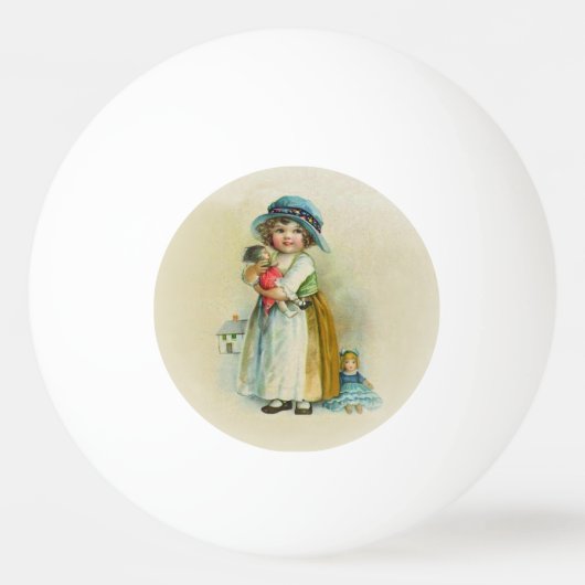  klein meisje Chubby Cheeks Pet Dolls Pingpongballen (Voorkant)