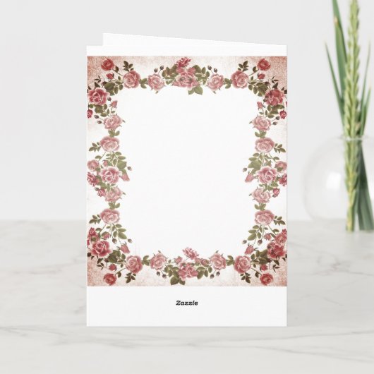 klein meisje en Baby papieren poppenkaart Kaart (Achterkant)