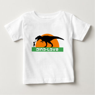 Klein meisje en dinosaurus