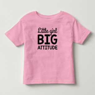 Klein Meisje Grote Attitude Kinder Shirts
