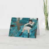 Klein meisje in een blauwe stoel | Mary Cassatt Kaart (Voorkant)