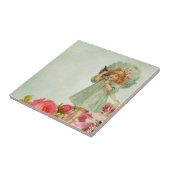 Klein meisje met kat tegeltje (Zijkant)