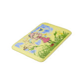 Klein meisje met kinder badmat (Gekanteld)