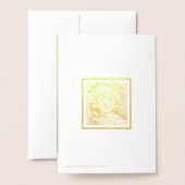  klein meisje met maretak folie kaarten (Met envelop)