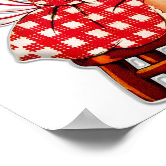 Klein meisje met  pop poster (Hoek)