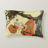 Klein Meisje Muffet & Spin, Klassieke Moeder de Ga Accent Kussen (Achterkant)