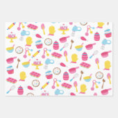 Klein meisje roze roze rokerrok Kind Inpakpapier Vel (Voorkant)