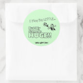 Klein meisje VOETBAL Ronde Sticker (Tas)