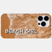 Klein meisje, zandstrand en golven Case-Mate iPhone case (Achterkant (horizontaal))