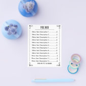 Klein menublad met bewerkbare aanbiedingen flyer (Enkel)