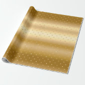Klein metallisch goudkleurig papier met goudpit (Uitgerold)