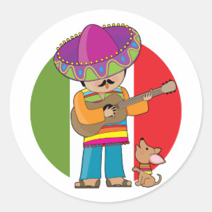 Klein Mexico Ronde Sticker