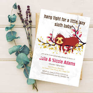 Klein Mignon Lui Lazend Slaap Luiaard Baby Borrel Kaart
