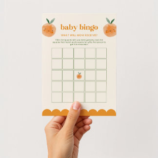 Klein Minschoon Baby Shower Bingo Spel Printbaar Advieskaart