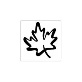 Klein, modern, leder van Canada Dag, symbool rood Rubberstempel (Afrduk)