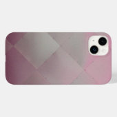 Klein, modern, metalen roze Case-Mate iPhone case (Achterkant (horizontaal))