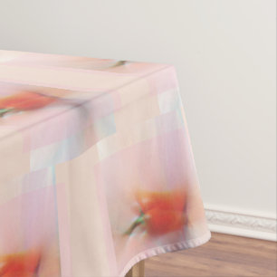 Klein motief Abstract rood peper patroon roze perz Tafelkleed