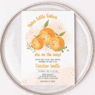 Klein Mutsje Citrus Sinaasappel Baby Shower Kaart