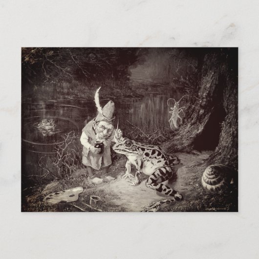 Klein oud Man van de Bossen Briefkaart (Voorkant)