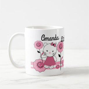 Klein poesje . gepersonaliseerde decoratie koffiem koffiemok