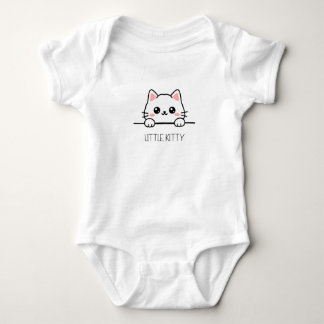 Klein poesje Schattig babyontwerp Romper